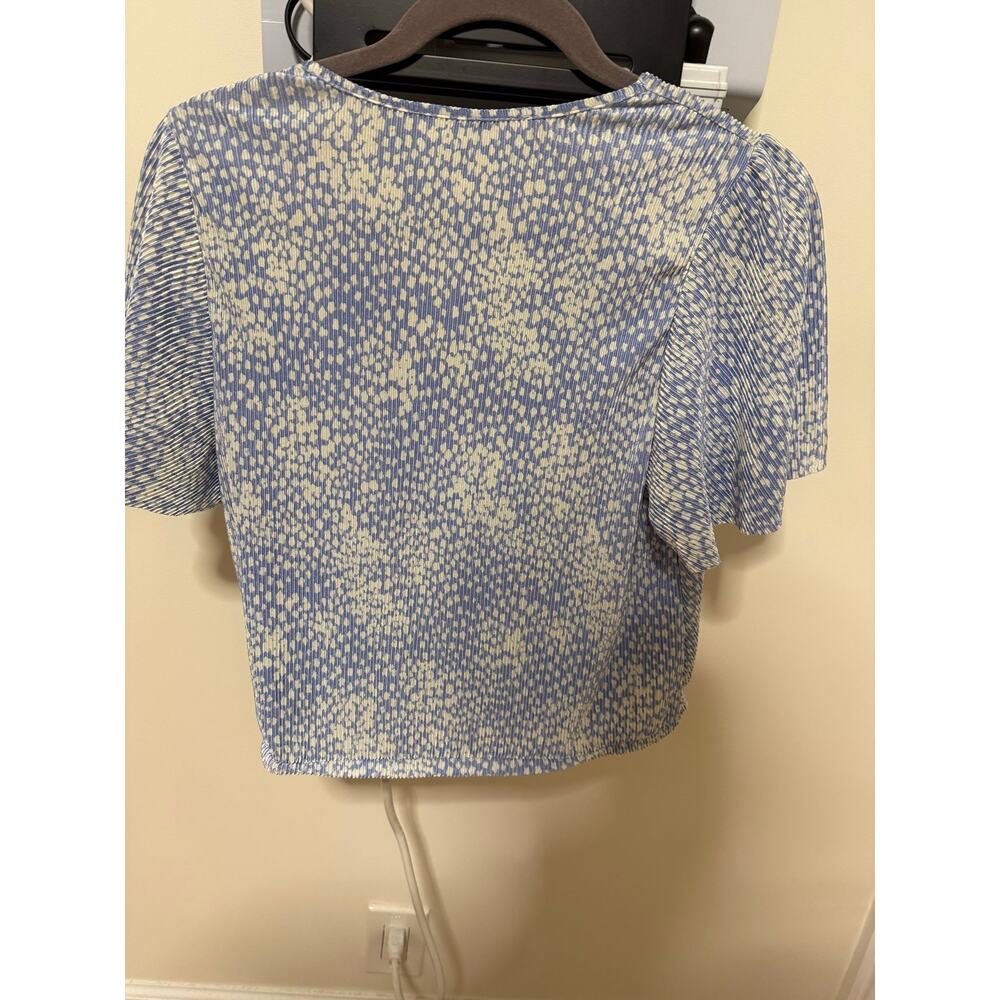 Astr The Label Blue & White Crop Top Size XL - Picture 4 of 5